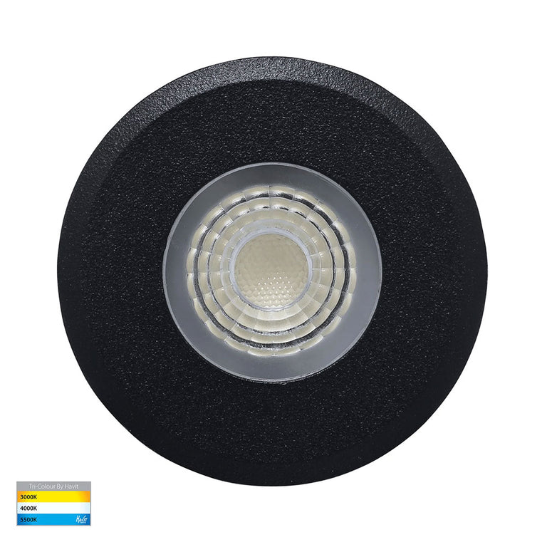 Elite 5W CCT 12V DC LED Inground Deck Light Black - HV2882T-BLK-12V