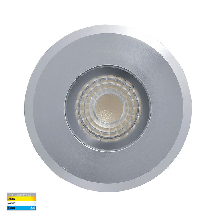 Elite 5W CCT 12V DC LED Inground Deck Light Silver - HV2882T-SLV-12V