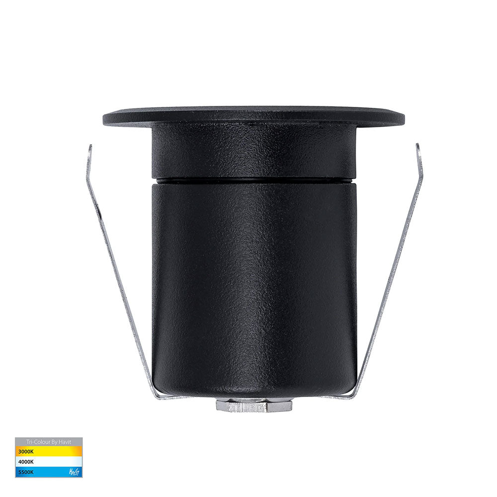 Elite 5W CCT 12V DC LED Inground Deck Light Black - HV2882T-BLK-12V