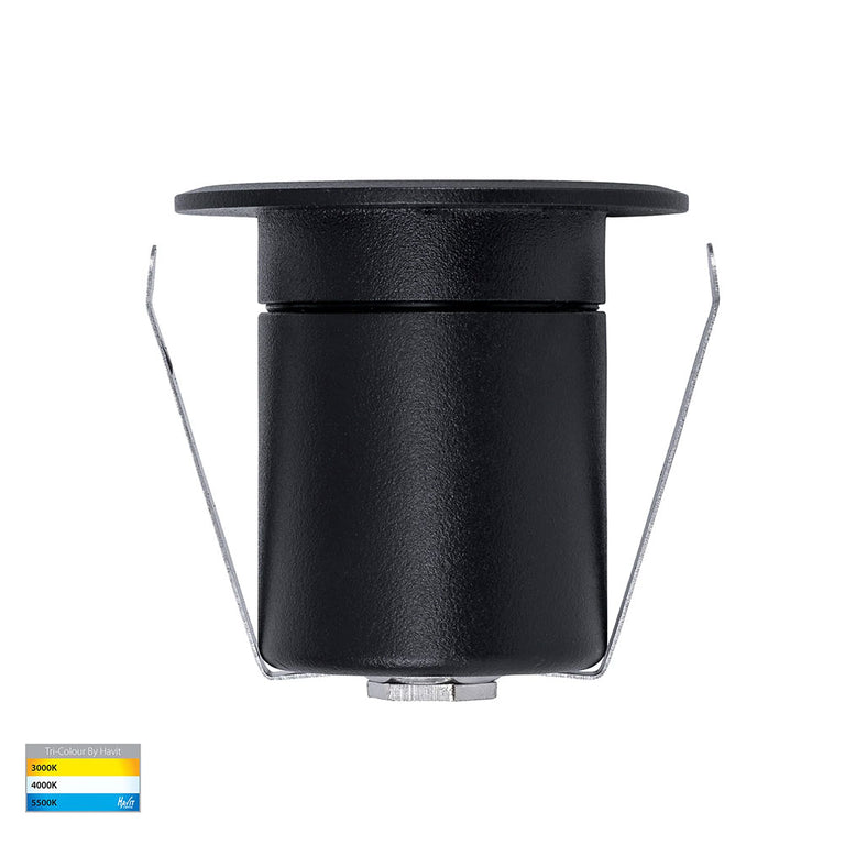 Elite 5W CCT 12V DC LED Inground Deck Light Black - HV2882T-BLK-12V