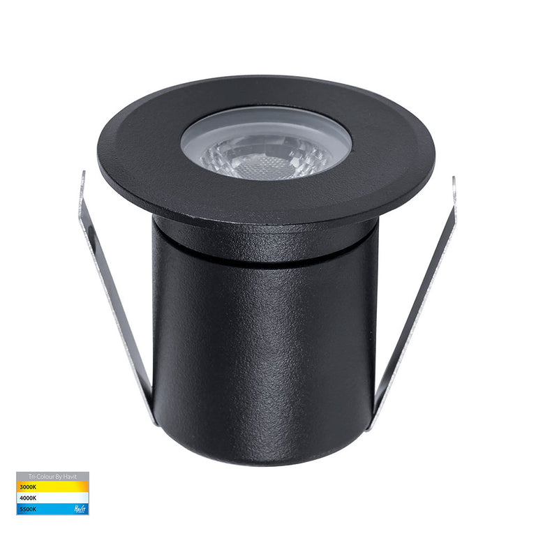 Elite 5W CCT 12V DC LED Inground Deck Light Black - HV2882T-BLK-12V