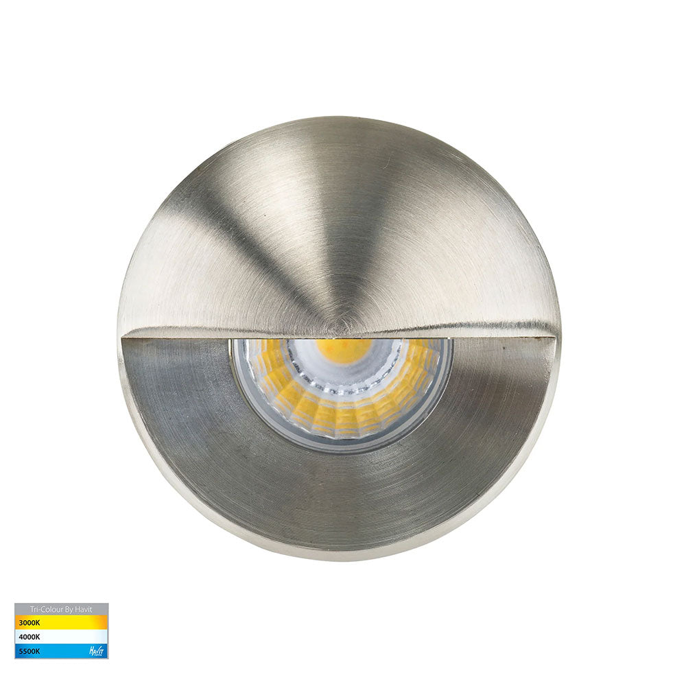 Mini Ollo 1W CCT 12V DC Eyelid LED Step Light Stainless Steel - HV2891T-SS316-12V