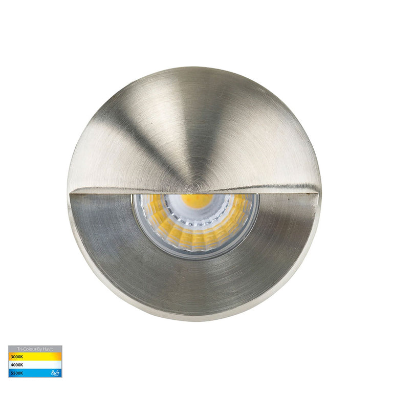 Mini Ollo 1W CCT 12V DC Eyelid LED Step Light Stainless Steel - HV2891T-SS316-12V