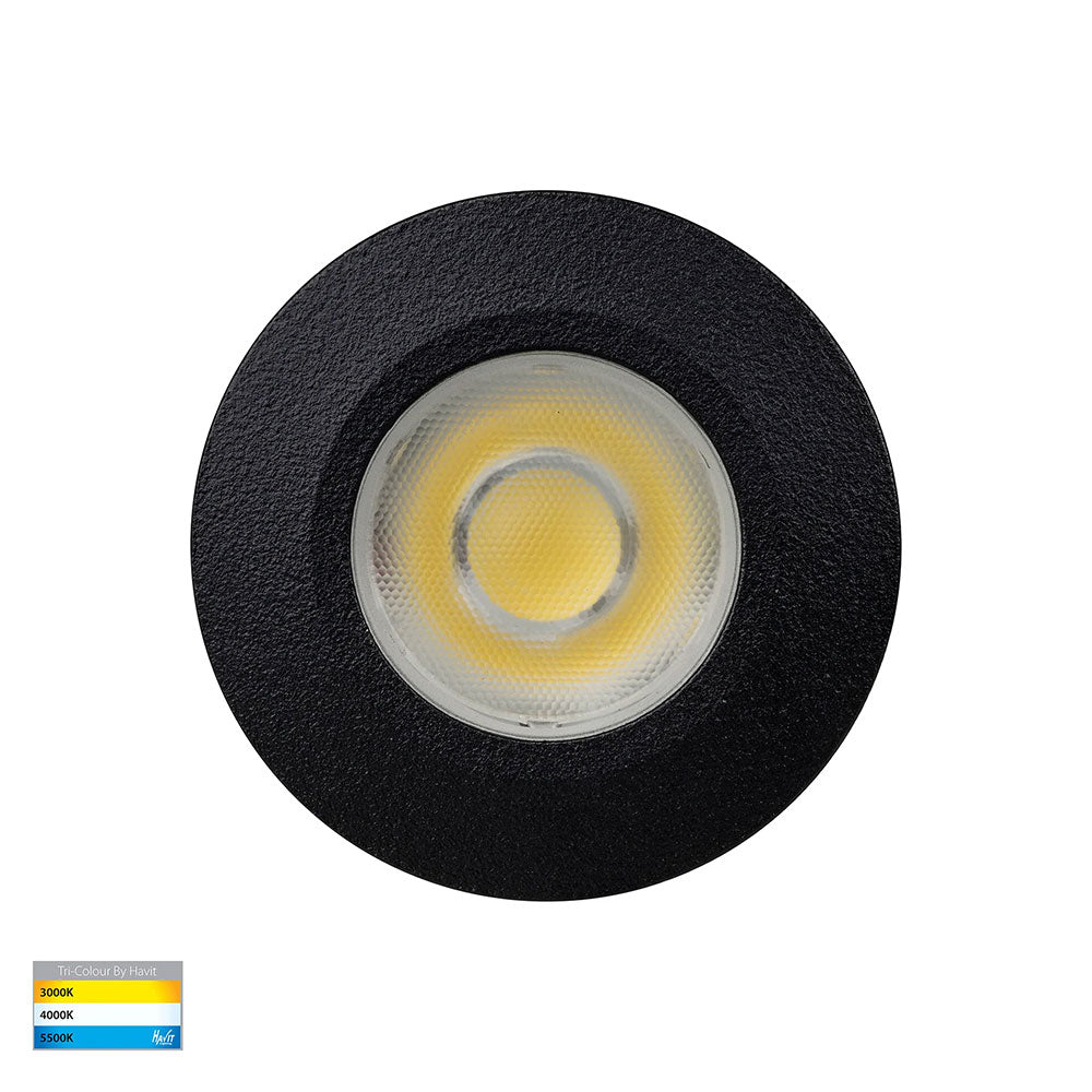 Dek 3W CCT 12V DC LED Inground Light Black - HV2893T-BLK-12V