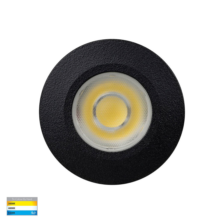 Dek 3W CCT 12V DC LED Inground Light Black - HV2893T-BLK-12V