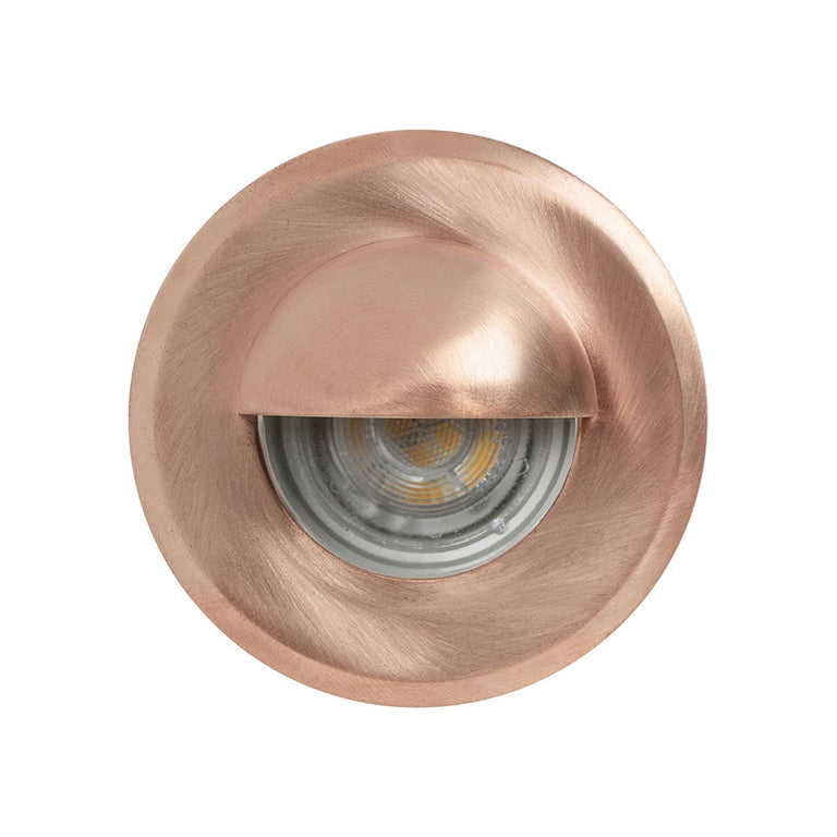 Lokk 3W 12V DC Eyelid LED Step Light Copper - HV2899NW-CP
