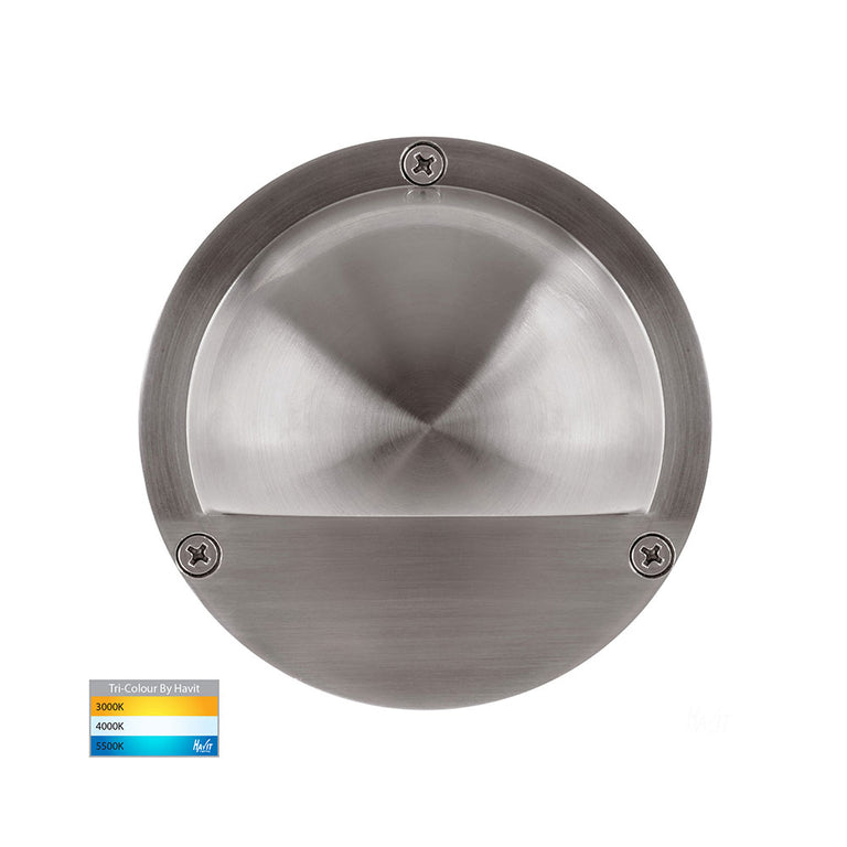 Pinta 2.3W CCT 240V LED Eyelid Step Light Stainless Steel - HV2903T