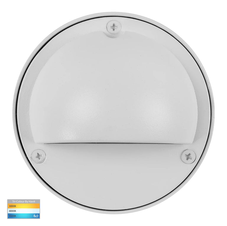 Pinta 2.3W CCT 240V LED Eyelid Step Light White - HV2923T-WHT