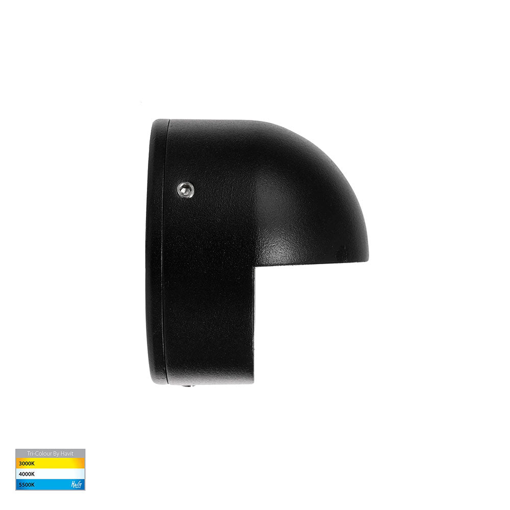 Veko 2W CCT 12V DC Eyelid LED Step Light Black - HV2927T-BLK-12V