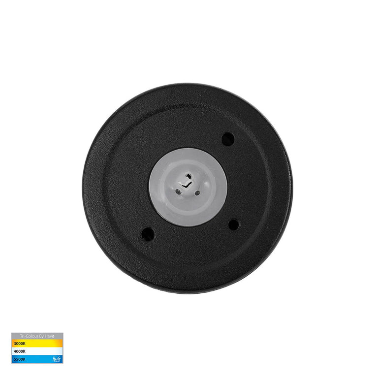 Veko 2W CCT 12V DC Eyelid LED Step Light Black - HV2927T-BLK-12V