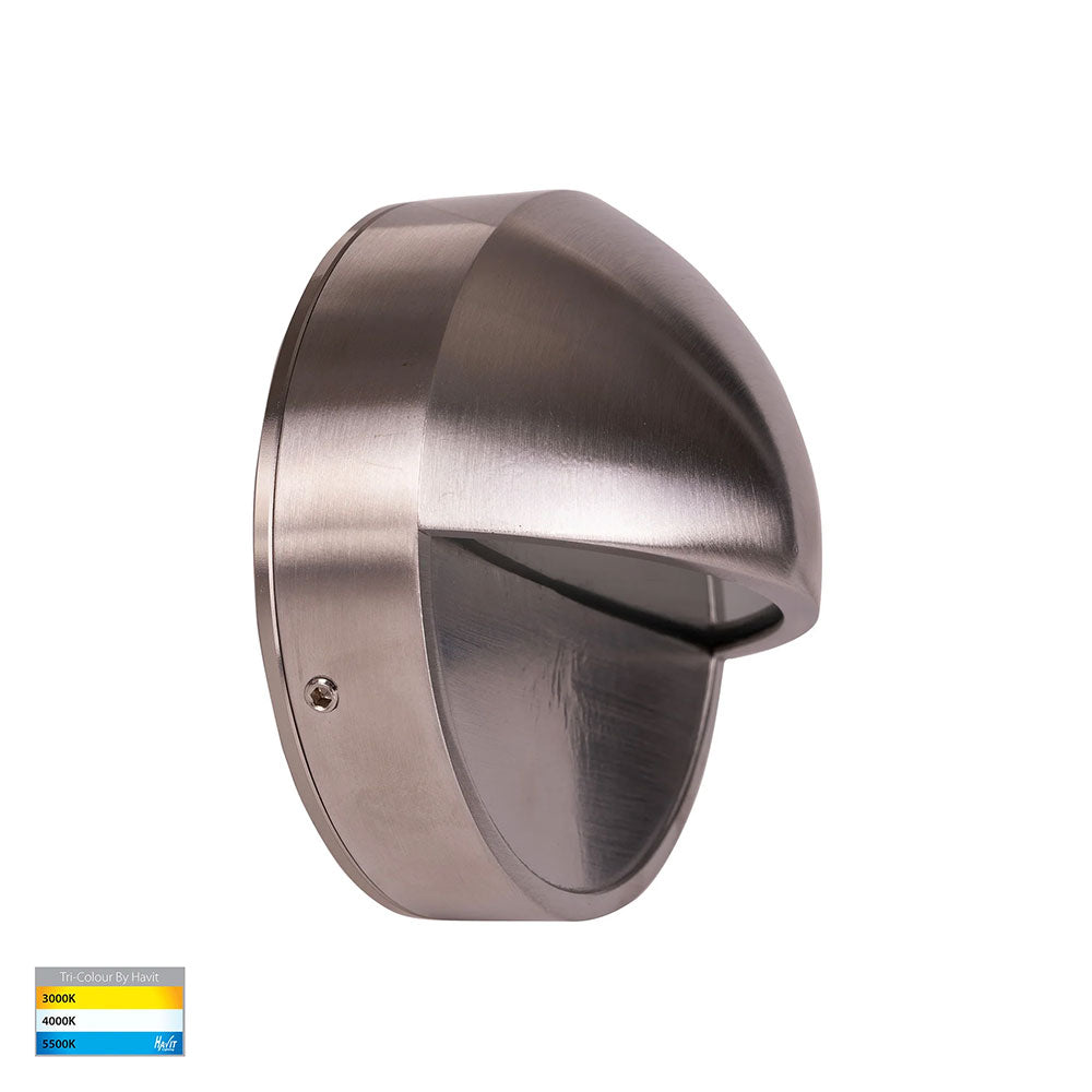 Veko 6W CCT 240V Eyelid LED Step Light Stainless Steel - HV2928T-SS316-240V