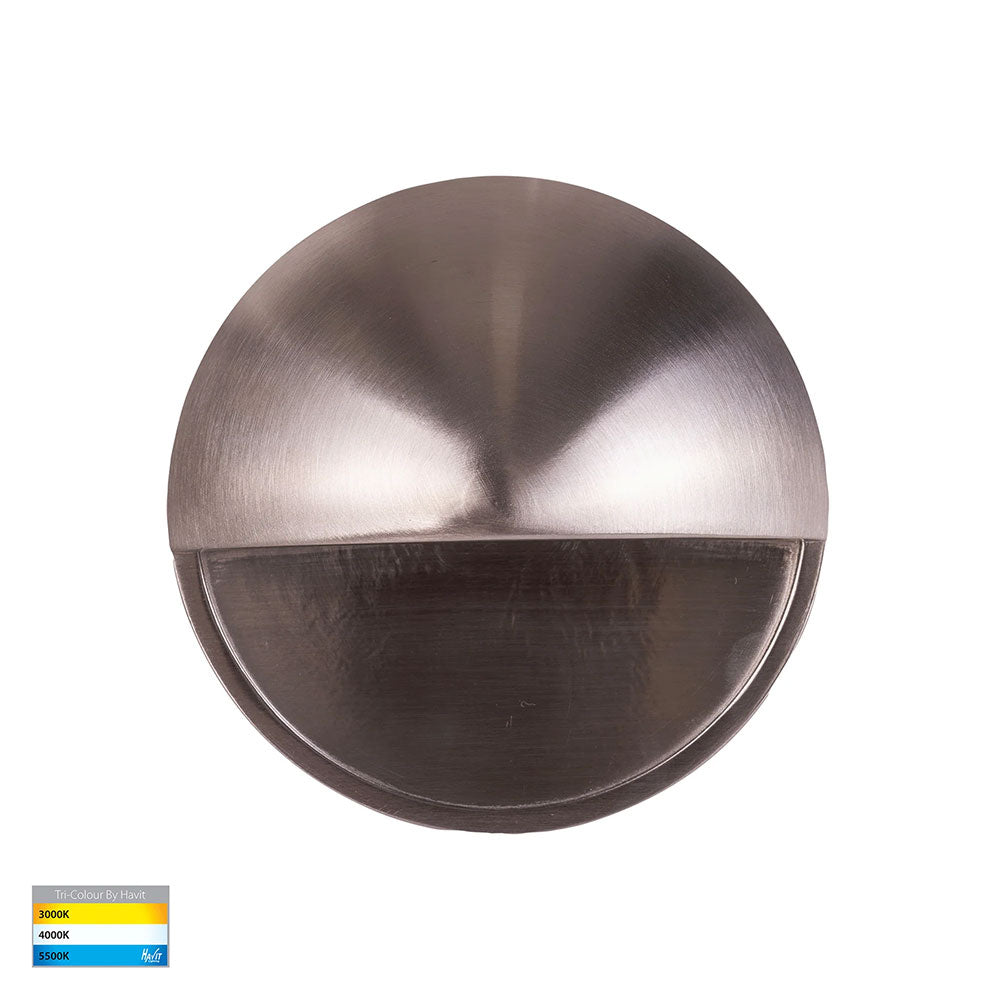 Veko 6W CCT 12V DC Eyelid LED Step Light Stainless Steel - HV2928T-SS316-12V