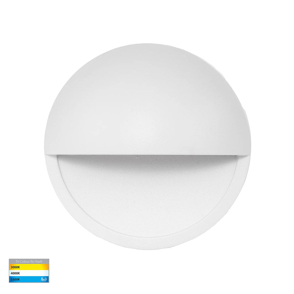 Veko 6W CCT 12V DC Eyelid LED Step Light White - HV2928T-WHT-12V