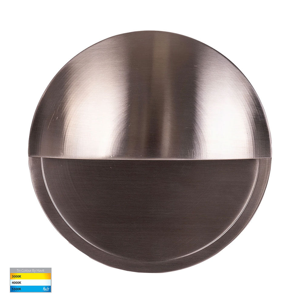 Veko 10W CCT 240V Eyelid LED Step Light Stainless Steel - HV2929T-SS316-240V
