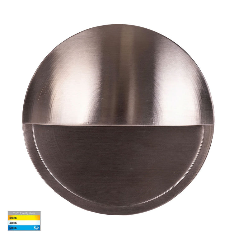 Veko 10W CCT 240V Eyelid LED Step Light Stainless Steel - HV2929T-SS316-240V