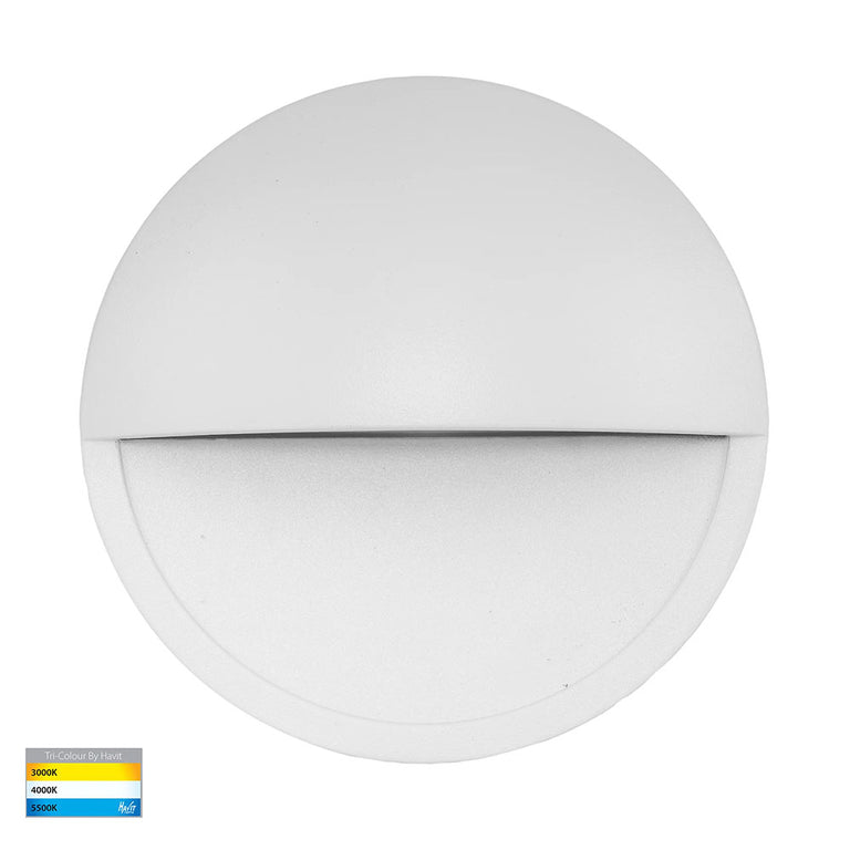 Veko 10W CCT 240V Eyelid LED Step Light White - HV2929T-WHT-240V