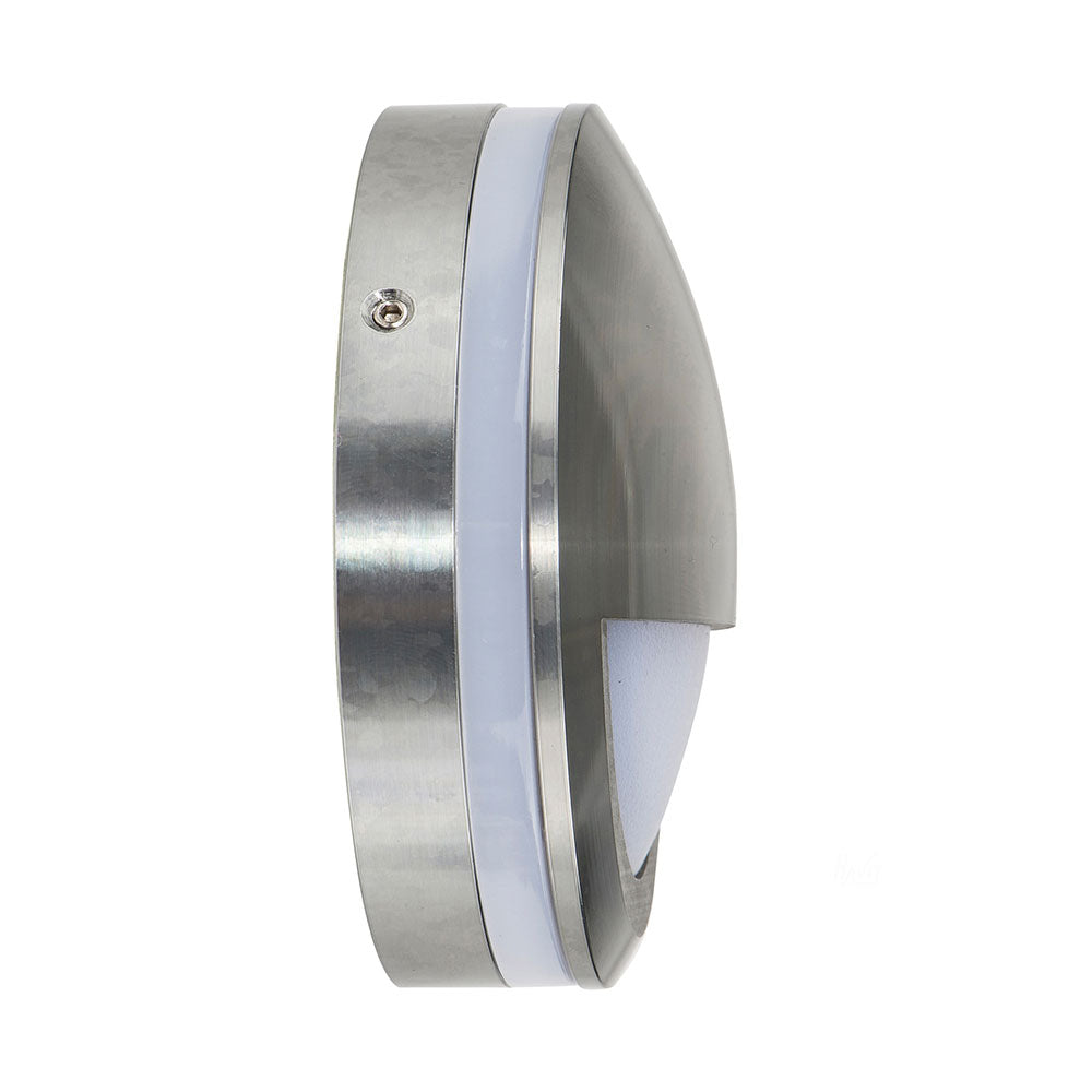 Nava 5W 240V Eyelid LED Step Light Titanium Aluminium / Warm White - HV2961W-TTM-240V