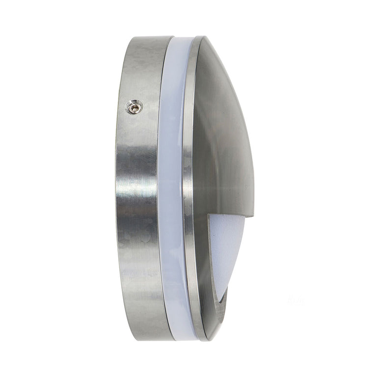 Nava 5W 240V Eyelid LED Step Light Titanium Aluminium / Warm White - HV2961W-TTM-240V