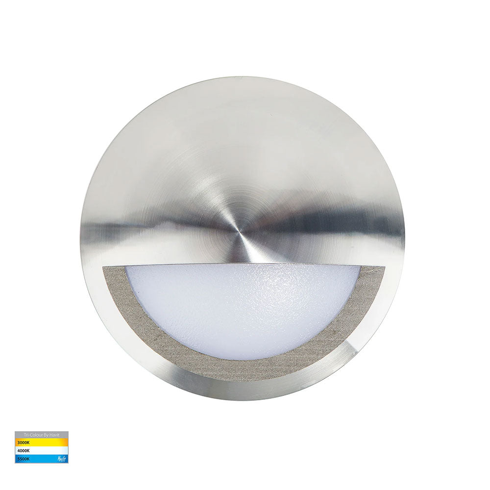 Nava 5W CCT 12V DC Eyelid LED Step Light Titanium - HV2961T-TTM-12V