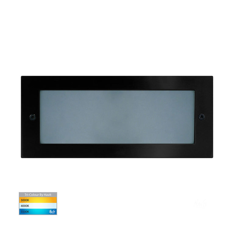 Bata 10W CCT12V DC LED Brick Light Black - HV3003T-BLK-12V
