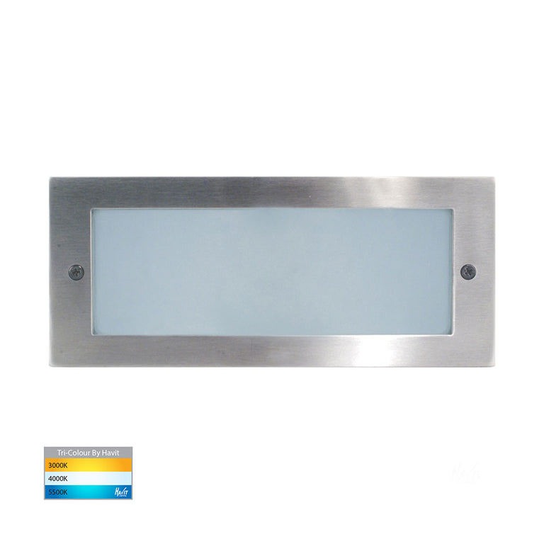 Bata 10W CCT 12V DC LED Brick Light Stainless Steel - HV3003T-SS316-12V
