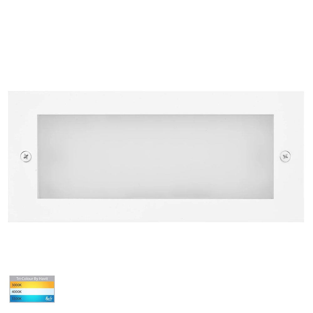 Bata 10W CCT 240V LED Brick Light White - HV3003T-WHT-240V