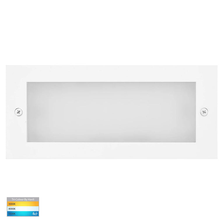 Bata 10W CCT 240V LED Brick Light White - HV3003T-WHT-240V