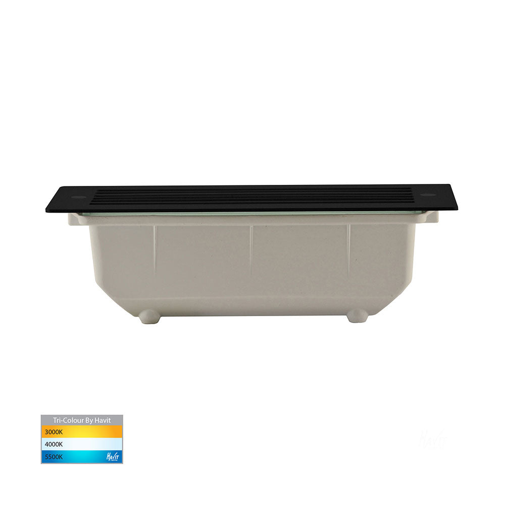 Bata 10W CCT 240V Grill Face LED Brick Light Black - HV3004T-BLK-240V