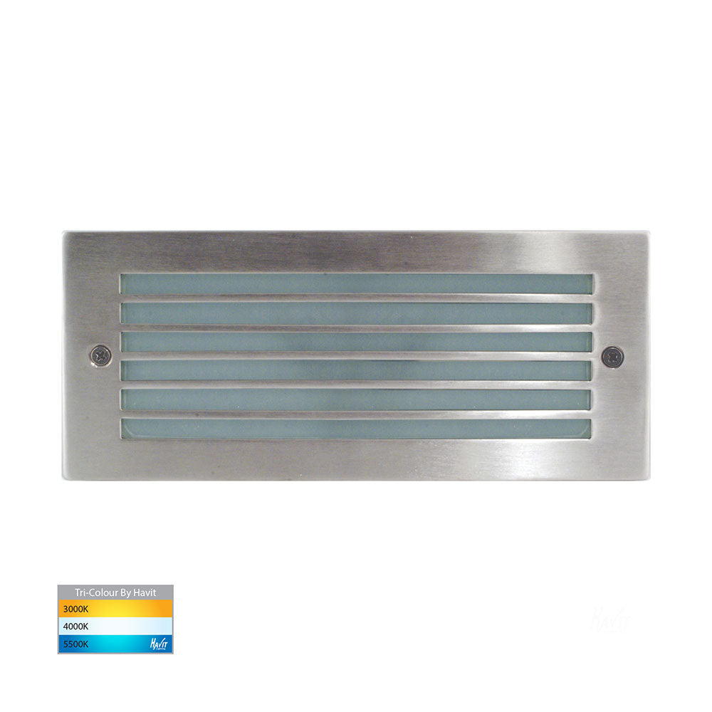 Bata 10W CCT 12V DC Grill Face LED Brick Light Stainless Steel - HV3004T-SS316-12V