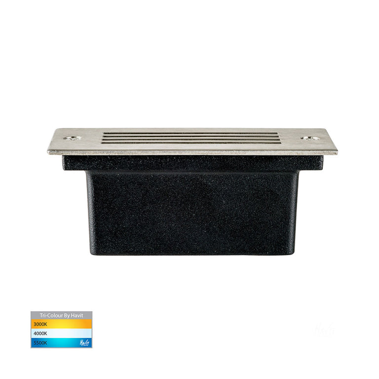 Bata 6W CCT 12V DC Grill Face LED Brick Light Stainless Steel - HV3006T-SS316-12V