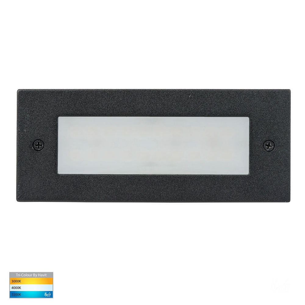 Bata 3W CCT 240V LED Brick Light Black - HV3007T-BLK-240V