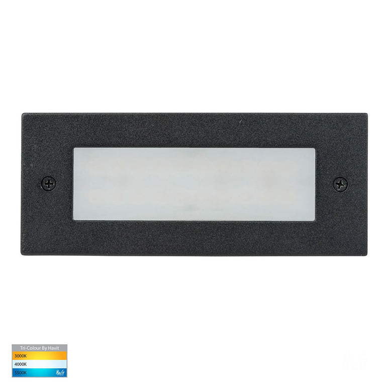 Bata 3W CCT 240V LED Brick Light Black - HV3007T-BLK-240V