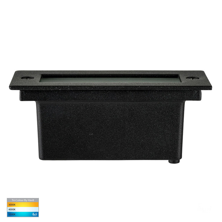 Bata 3W CCT 240V LED Brick Light Black - HV3007T-BLK-240V