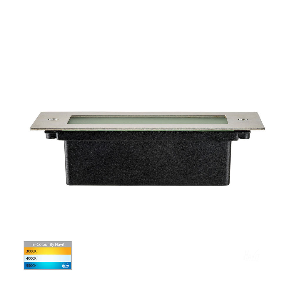 Bata 3W CCT 12V DC LED Brick Light Stainless Steel - HV3007T-SS316-12V