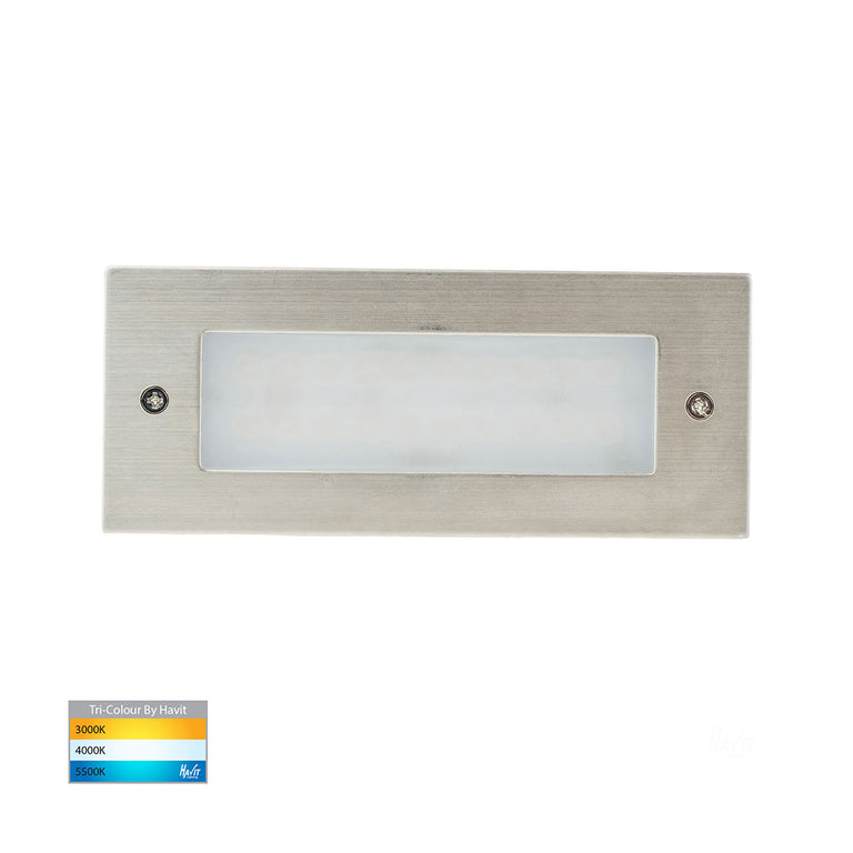 Bata 3W CCT 12V DC LED Brick Light Stainless Steel - HV3007T-SS316-12V