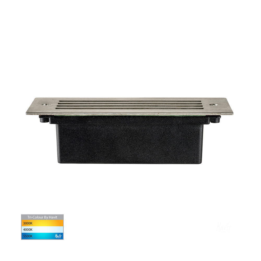Bata 3W CCT 12V DC Grill Face LED Brick Light Stainless Steel - HV3008T-SS316-12V