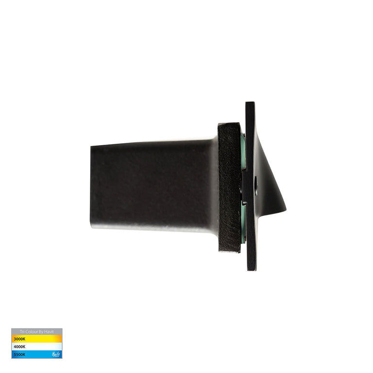 Corba 3W Recessed Brick Light Black - HV3011T-BLK-240V