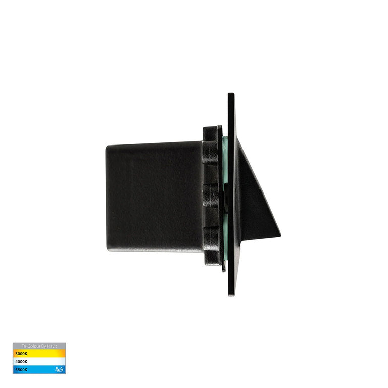 Corba 6W Recessed Brick Light Black - HV3012T-BLK-240V