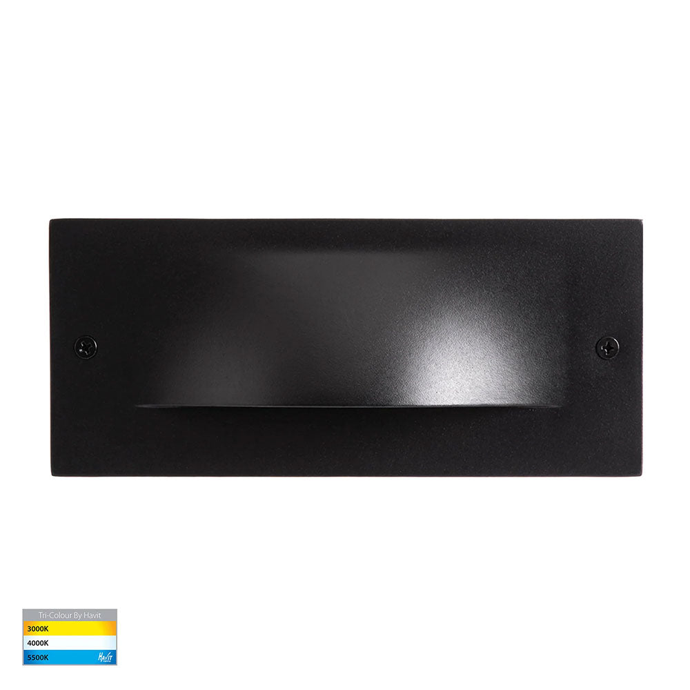 Corba 10W Recessed Brick Light Black - HV3013T-BLK-12V