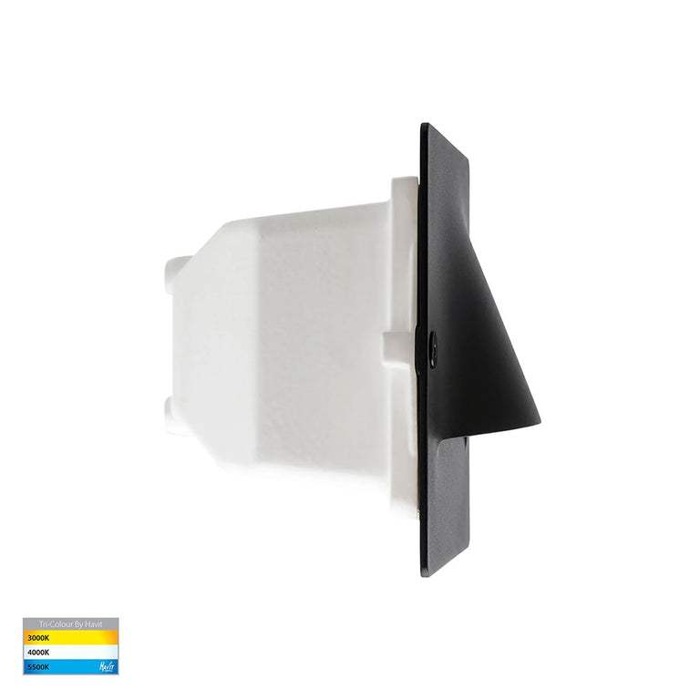 Corba 10W Recessed Brick Light Black - HV3013T-BLK-12V
