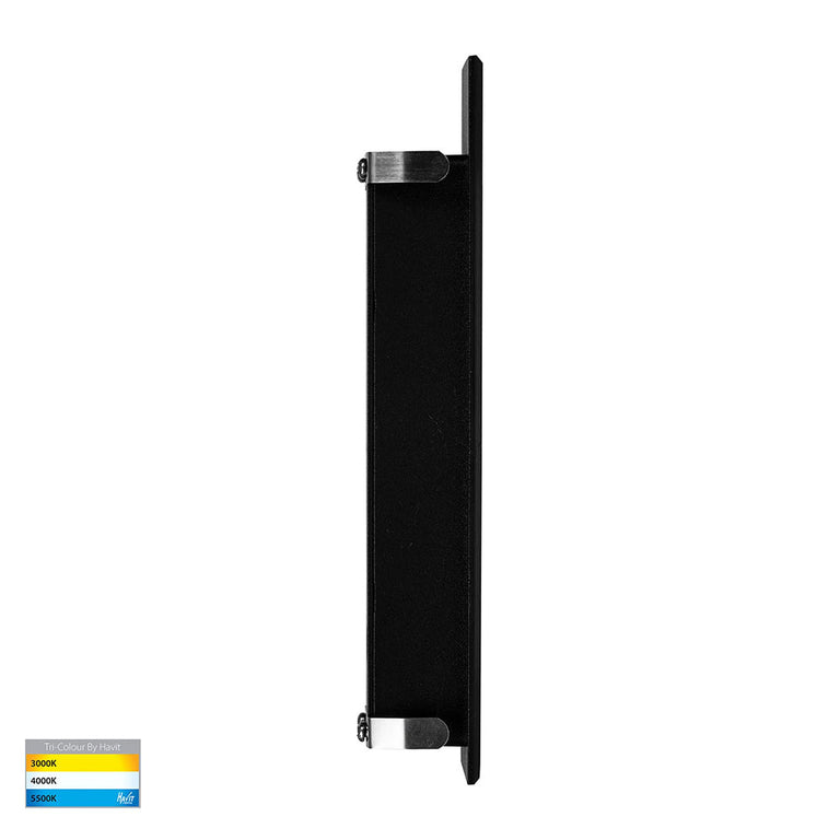 Paso 3W CCT 12V DC LED Recessed Step Light Black - HV3106T-BLK-12V