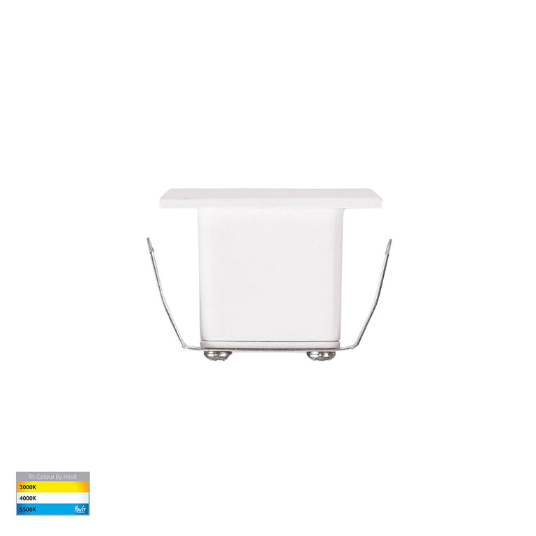 Paso 3W CCT LED Recessed Step Light With Sensor White - HV3106T-WHT-240V-PIR