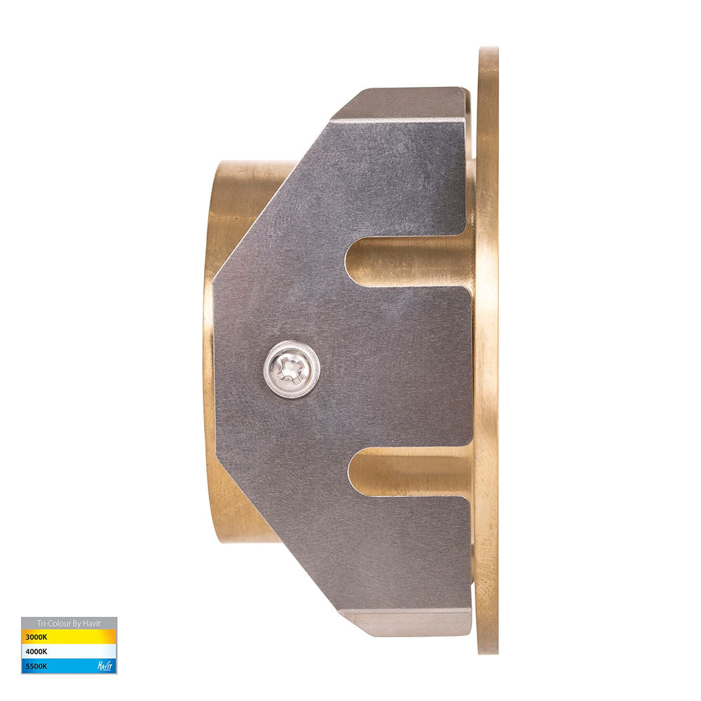 Reces 2.5W CCT 12V DC LED Step Light Brass - HV3205T-BR-12V