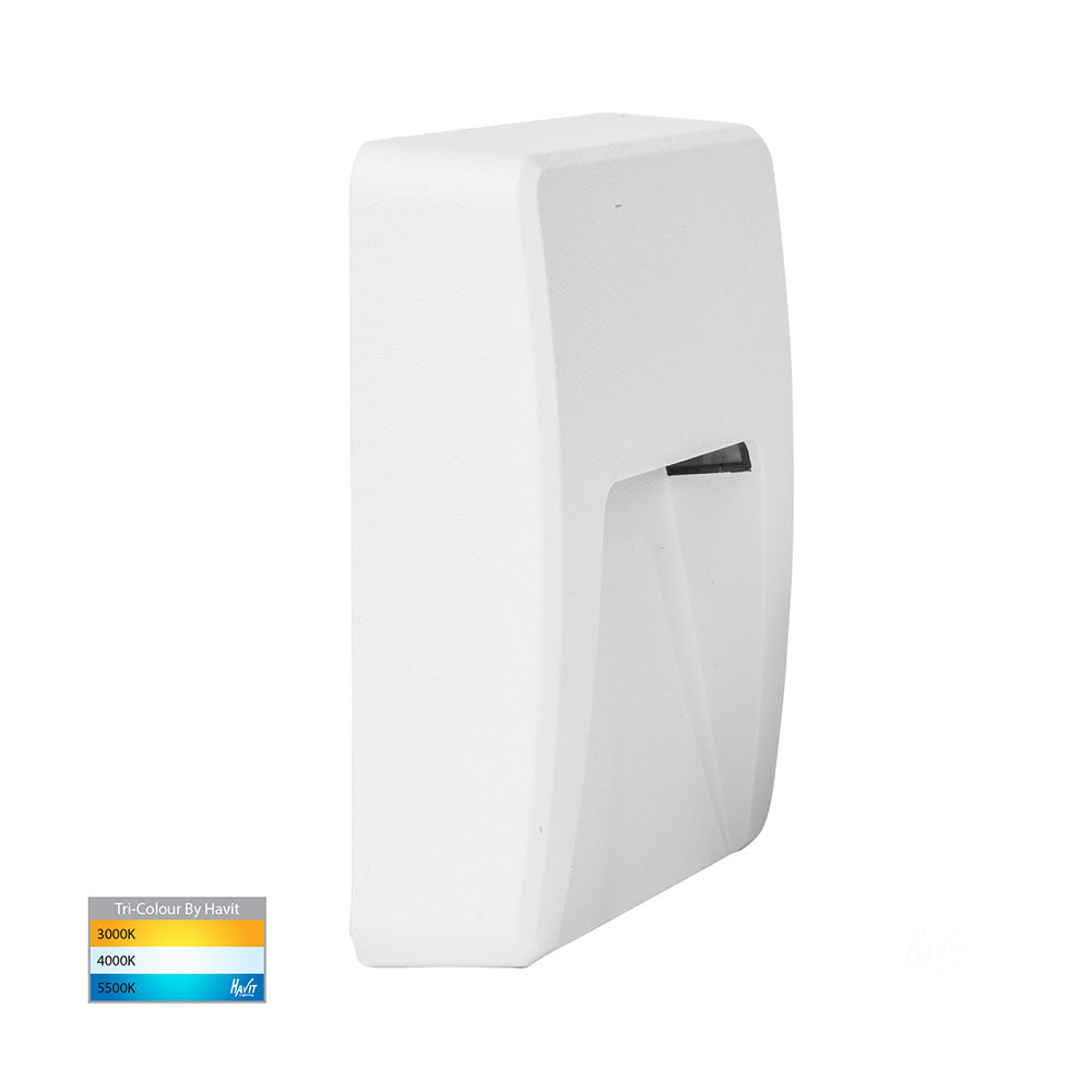 Seefore 3W CCT 12V DC LED Square Step Light Matt White - HV3222T-WHT
