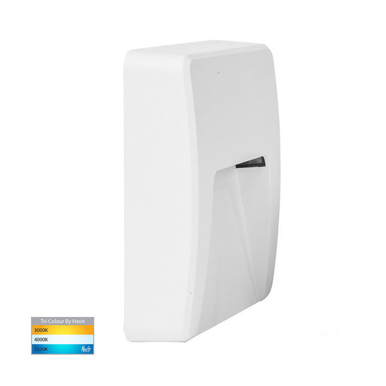 Seefore 3W CCT 12V DC LED Square Step Light Matt White - HV3222T-WHT
