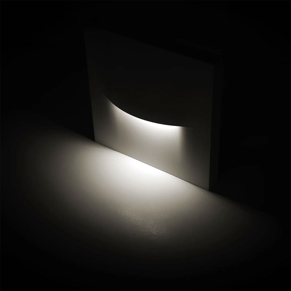 Lisca 3W CCT 240V LED Square Step Light Black - HV3228T-BLK-240V
