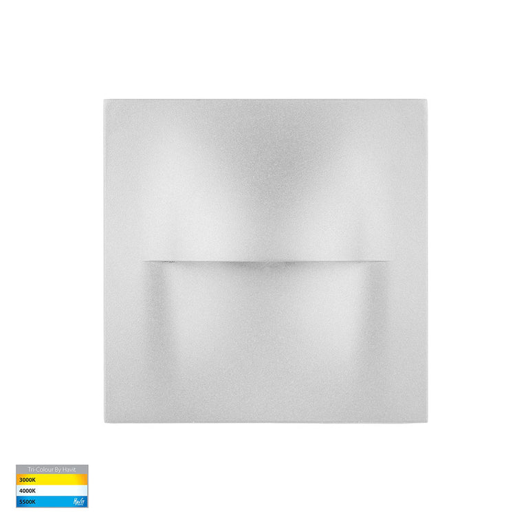Lisca 3W CCT 12V DC LED Square Step Light White - HV3228T-WHT-12V