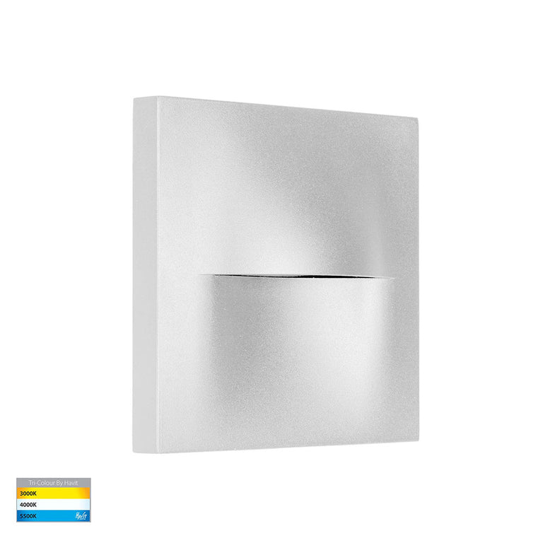 Lisca 3W CCT 12V DC LED Square Step Light White - HV3228T-WHT-12V
