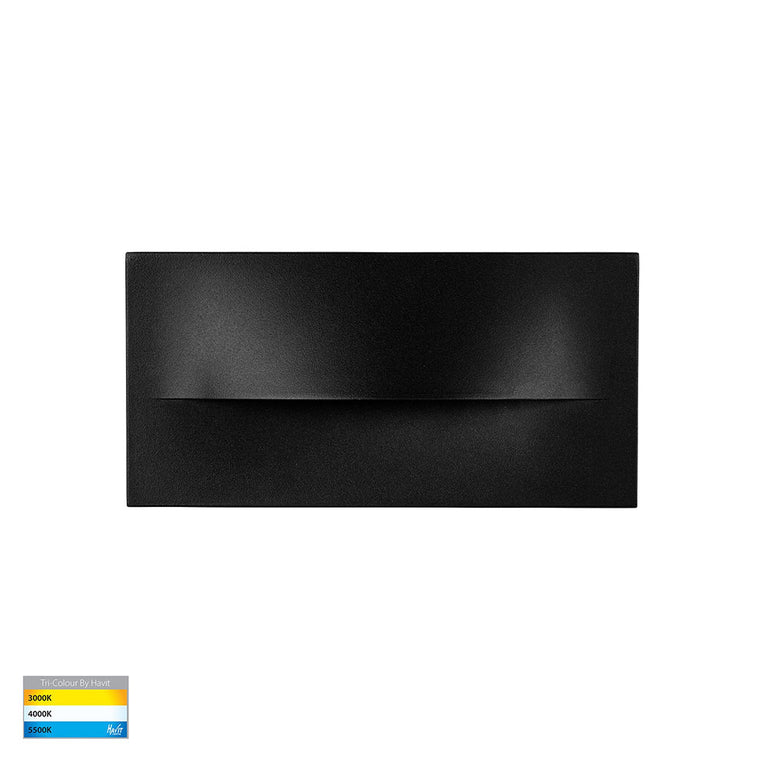 Lisca 5W CCT 12V DC LED Rectangular Step Light Black - HV3229T-BLK-12V