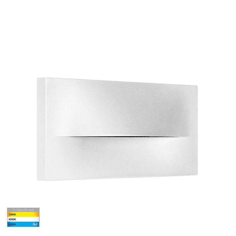 Lisca 5W CCT 240V LED Rectangular Step Light White - HV3229T-WHT-240V